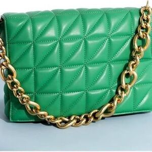 Zara green bag.